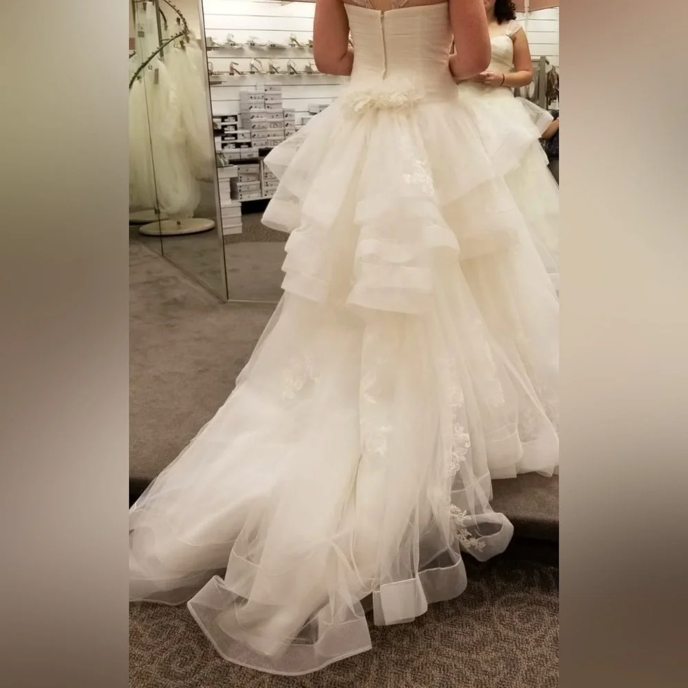 Vera Wang Ivory Wedding Dress - Picture 3 of 4